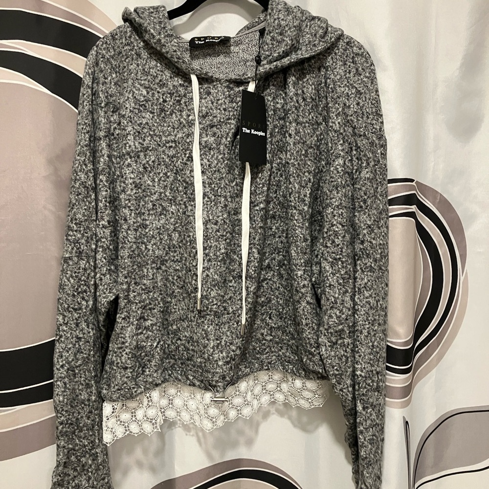 The Kooples Kasper Gray Women's Hoodie Top